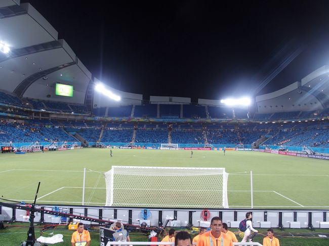 ゴル裏最前列からはこんな感じ