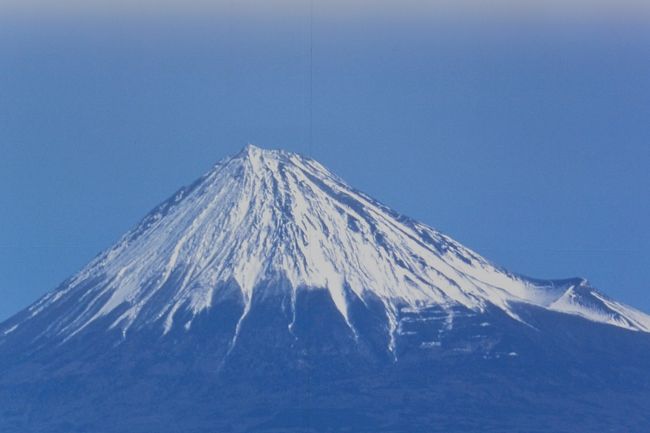 新富士駅のポスターの富士山。