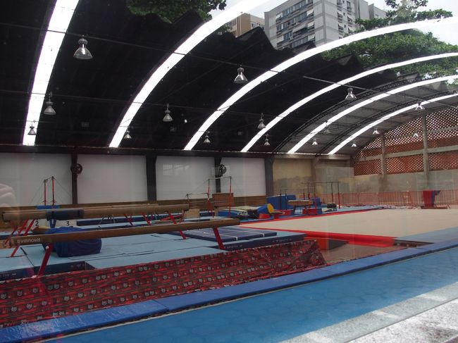 クラブハウスには体操競技の施設も