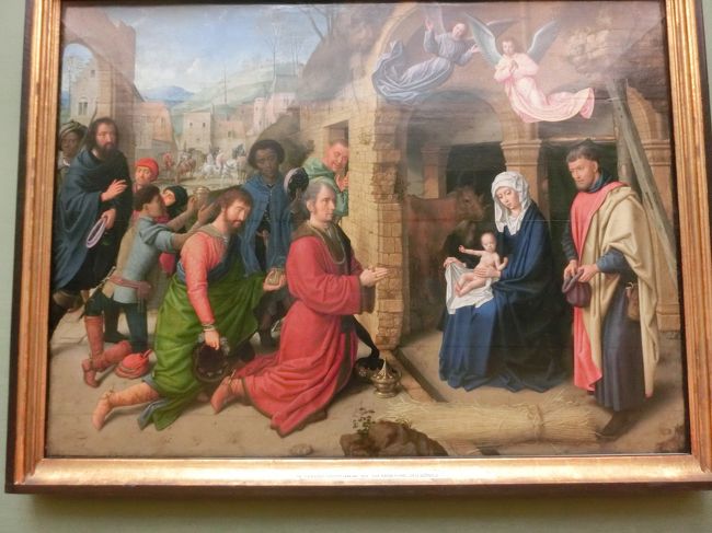 油絵　昔のドイツ・ミュンヘン風景 油絵 昔のドイツ・ミュンヘン風景