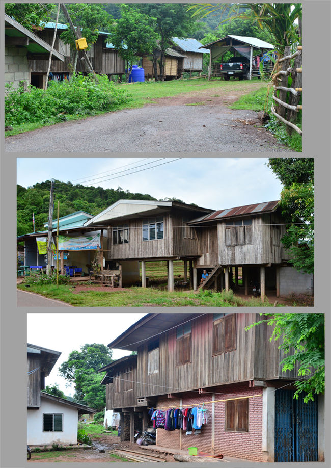 ここにはヤシや竹でできた家はほとんど有りません。