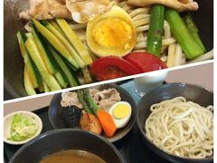 お昼ご飯は美瑛駅近くの『だいまる』で。
美瑛産の小麦「香麦」を使った美瑛冷やしカレーうどん800円を注文。