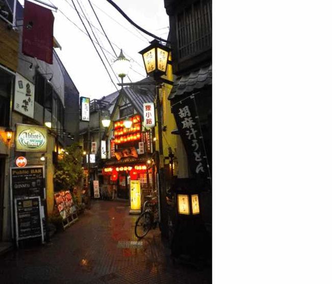 中野ブロードウェーからちょっと横道に入ると、このように趣のある飲み屋さんが軒を連ねています。