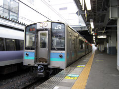 2日目。早朝の松本駅。
松本6：53発　152M辰野行にて出発。