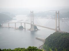 朝市を後にして、鳴子大橋を渡って風の見える丘公園へ。
やっぱり天気が悪し。。。