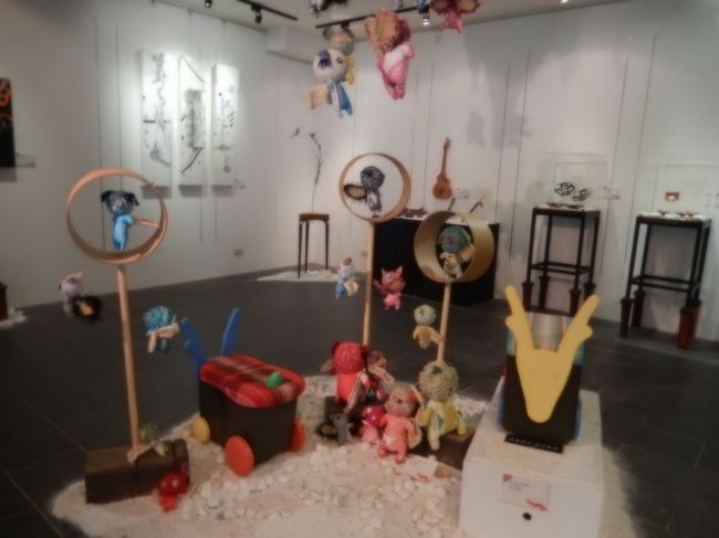 台湾原住民族文化園區、部落文創美学概念館内に展示されていました