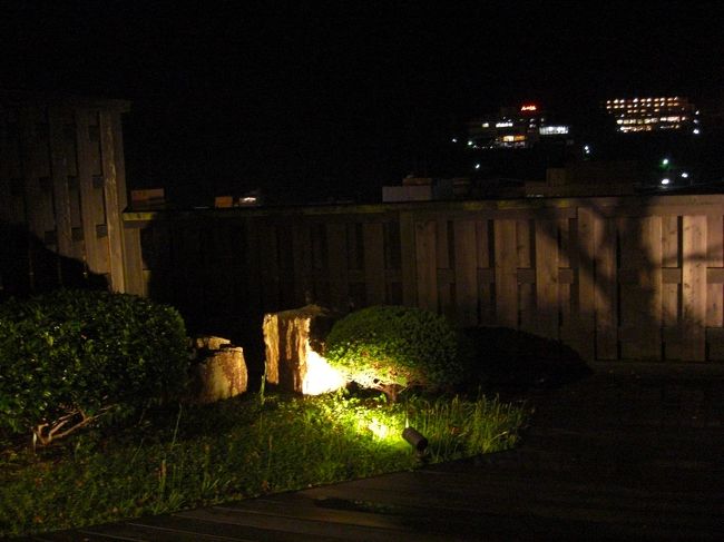 ライトアップされていい感じ〜<br />この後、お風呂を堪能し、ぐっすり眠りました。