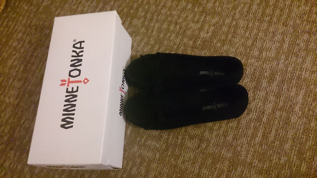 子供の服ばかり買いました<br />自分のものはミネトンカの靴のみ買いました