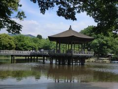 　鷺池の「浮見堂」でしばし休憩しました。

人も少なく風が心地よく吹き抜けていきました。