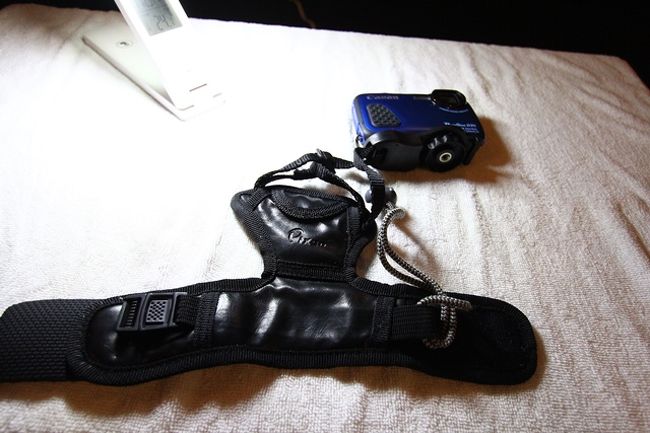 今回の撮影に使いました<br />キャノン・パワーショットD30<br />ハンドストラップは水中用でない事承知の上で使ってます（笑）<br />落とさなきゃなんでもええわぁ〜<br />