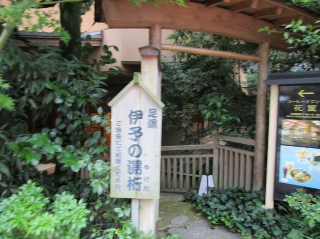 誰でも使える足湯も道沿いにあります。