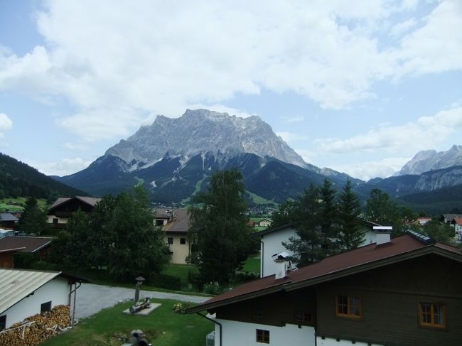 ベランダからの眺め（Zugspitze）