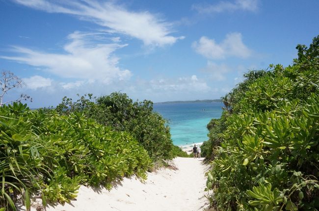 そして見えてきたブルーからエメラルドグリーンのグラデーション！なんてキレイ ！