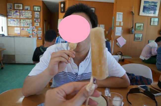 食後にはアイスキャンディがついてきます。手作りの素朴な味で美味しかった