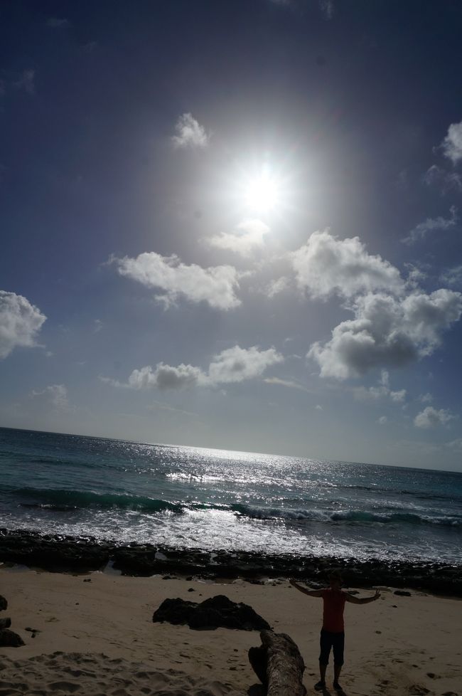 夕暮れには少し早いけど長間浜へ