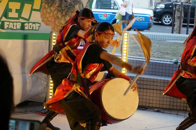 エイサーの演舞が見れました！かっこよかった