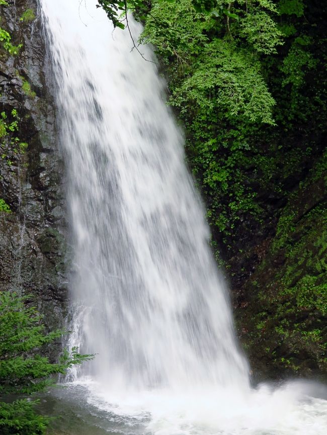 中之条4/4 大仙の滝 落差20m/巨大な滝壺 ☆仙郷/世立八滝の一