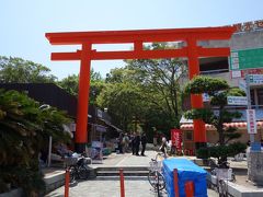 加太港から、5分程の場所にある淡嶋神社にやってきました。
淡嶋神社は、特に女性の健康に御利益があり、人形供養・針供養が行われています。
神社前の参道には、加太港で水揚げされた新鮮な海産物を食べたり、購入することが出来るお店が並んでいます。