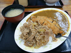 ●どん亭＠沖映大通り

僕のチョイス。
やってしまいました、このボリューム。
どん亭スペシャルだった…かな。
船に乗らなくて良いと頭に信号が行ったから、何かが切れたのかもしれません。
夕方まで、もたれました。
味は、普通です。