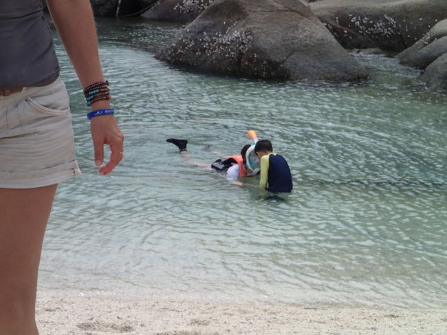 こんな変わったシュノーケルを持っている方もいました。