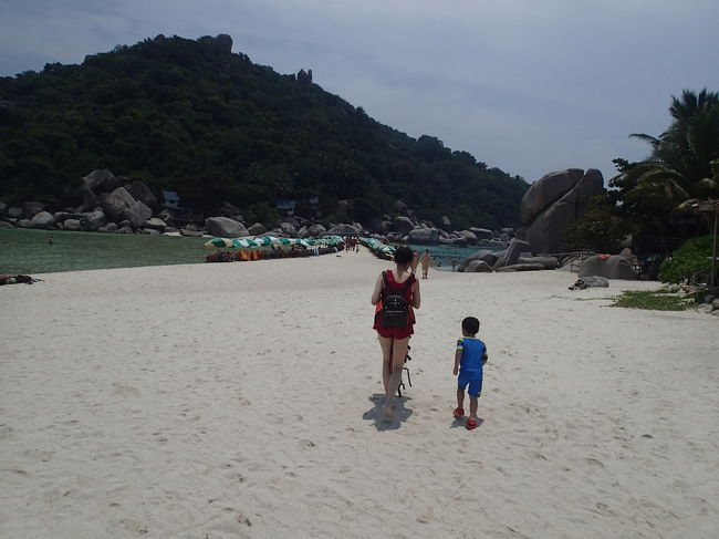 やっとビーチに帰ってきました