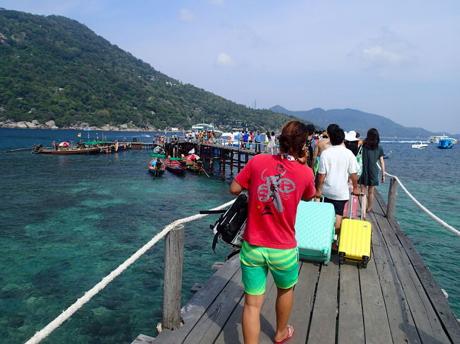 出航時間を少し過ぎて、ようやく桟橋を歩いて