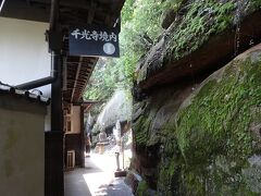 ↑　千光寺への細道
