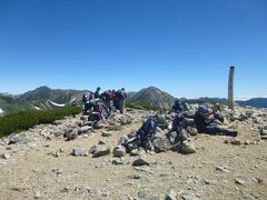 三俣蓮華岳の山頂（標高2841m）