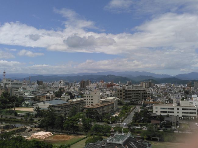 鳥取市市街。遮るものはあまりないようです。