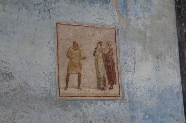 壁に直接描かれた絵。<br />止まった時間として観察しているせいか、同時代の日本と比べてかなり進んでるなあ、といつも以上に感じた。