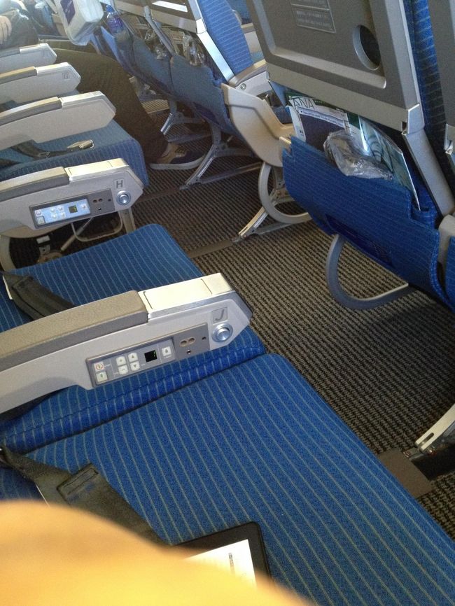 行きの飛行機はどういう訳だか、ガラガラで、横の2席は誰も来ませんでした。真ん中のブロックもガラガラ。<br /><br />沖縄線は人気路線だと思うんですが、？？<br /><br /><br />