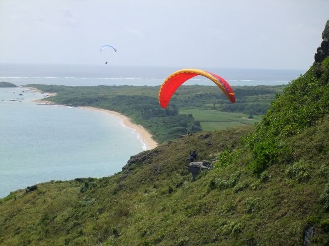 ＊＊＊パラグライダー＊＊＊<br />　エリアの校長先生が<br />　風の状態をチェックすべく様子見（お手本）フライト♪