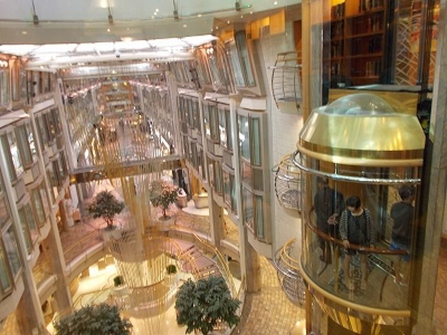 図書室の窓から撮影したプロムナード