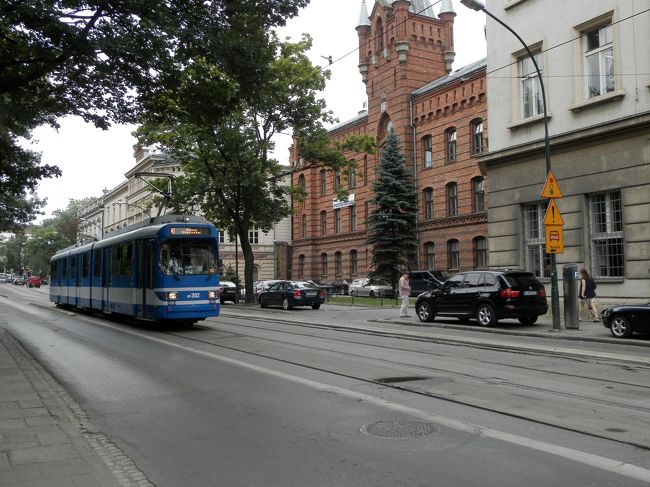 3番のトラムがやってきました。<br />カジミエシュ地区にいくトラムです。