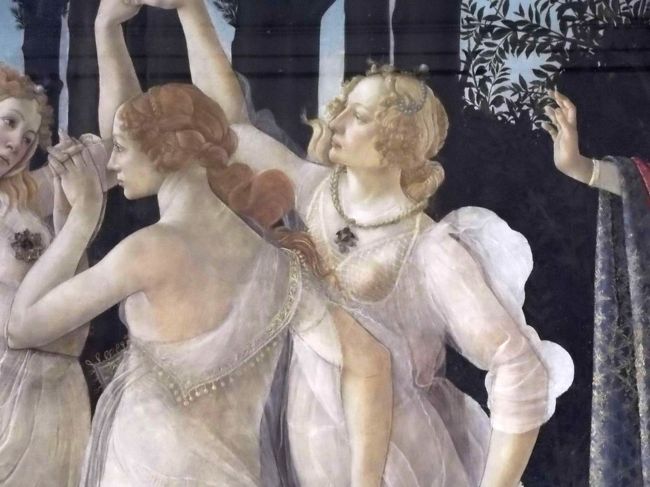 この三美神の一番右側の女性のモデルが、あのカトリーナ・スフォルッツァだという説があります。