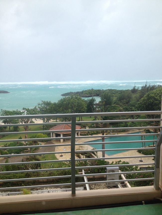 明けて３日目。<br />ホテル前の海は、荒れ狂う日本海のよう。<br />今日は１日台風に備えてホテルにおこもりステイです。