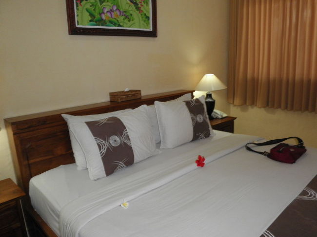 せまっ！！<br />初めてこんな狭いお部屋に案内されたのはバリ島で初めてです。<br /><br />たとえば　クアラルンプールのセントラルでもここまで狭くなかった。