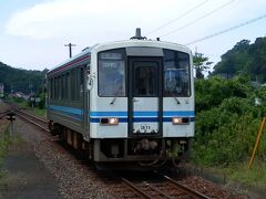 2015.08.14　温泉津
温泉津からはキハ１２０型に乗る。単行だ。