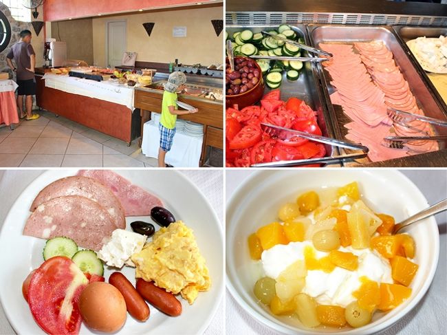 3日目：2015年8月2日<br /><br />ホテルの食堂で朝ごはん。<br />ゴージャスホテルではないのでシンプルなバフェですが、十分です！<br />特にヨーグルトは濃厚＆クリーミーでツボ(≧∇≦)