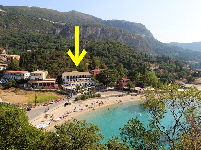 さらに上ってメインビーチ。ホテルは一等地に建っているのです。