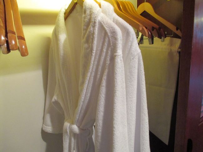 クローゼットに「バスローブ」が入っていました。