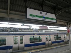 9:11　勝田駅に着きました。（水戸駅から6分）

切離し作業（8両編成から4両編成に）のため6分停車します。