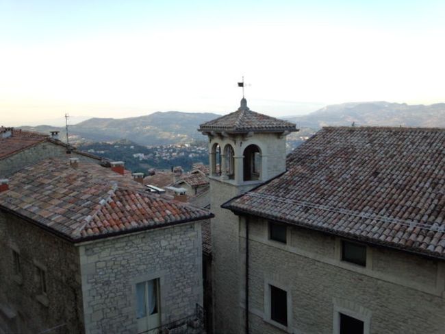 ホテルのレストランから。