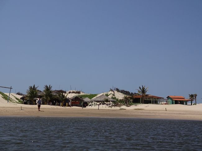 砂浜の上に、点々と建物が並ぶ。<br />いずれもレストラン。<br /><br />ランチはここで食べるようだ。