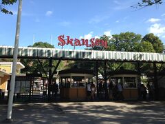 時刻は9:00を過ぎ、観光地も開く時刻になったので地下鉄でまたテー・セントラレン駅に戻り、トラムの始発駅セルゲル広場を歩きます。トラム初乗車で少し緊張しましたが、車内の笑顔がかわいい女性が降り方を英語で優しく教えてくれました。
スカンセン駅で下車すると目の前はスカンセン野外博物館でした。