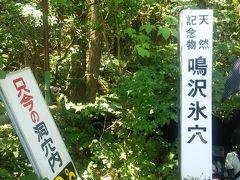 帰る前にどこかへ･･･ということで
鳴沢氷穴に来ました

11時前位かな？
混んでる、混んでる！！！
並んで入りました･･･
みんな暑さを避けにくるのね･･･