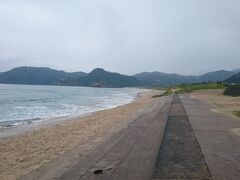 すぐ裏は浦富海水浴場です。

１３：４５　出発

このまま宿へ行ってもまだ早いので、急遽【余部鉄橋（あまるべ）】へ。

餘部鉄橋？