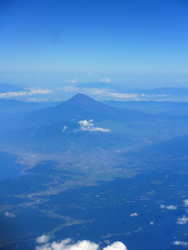 拡大　富士山と三島・沼津
