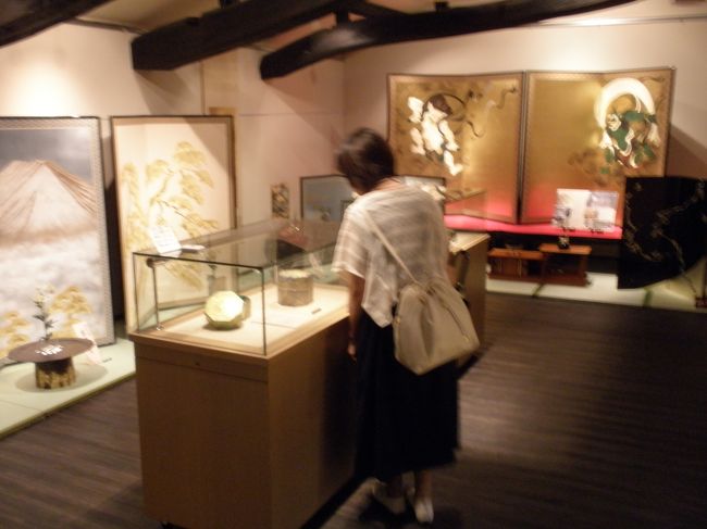 金箔作品の展示館を見ました