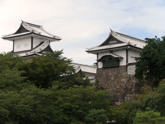 遠くからの金沢城。